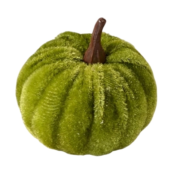 Mini Velvet Pumpkin Fall Decoration, Autumn Harvest Small Artificial Pumpkin Decor, Fall Thanksgiving Plush Pumpkins Ornament for Farmhouse Party Mantel Halloween