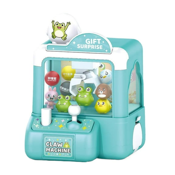 Mini Vending Machine Girls Toys,Claw Machine Arcade Toy with LED Light & Adjustable Sound,Portable Arcade with Game