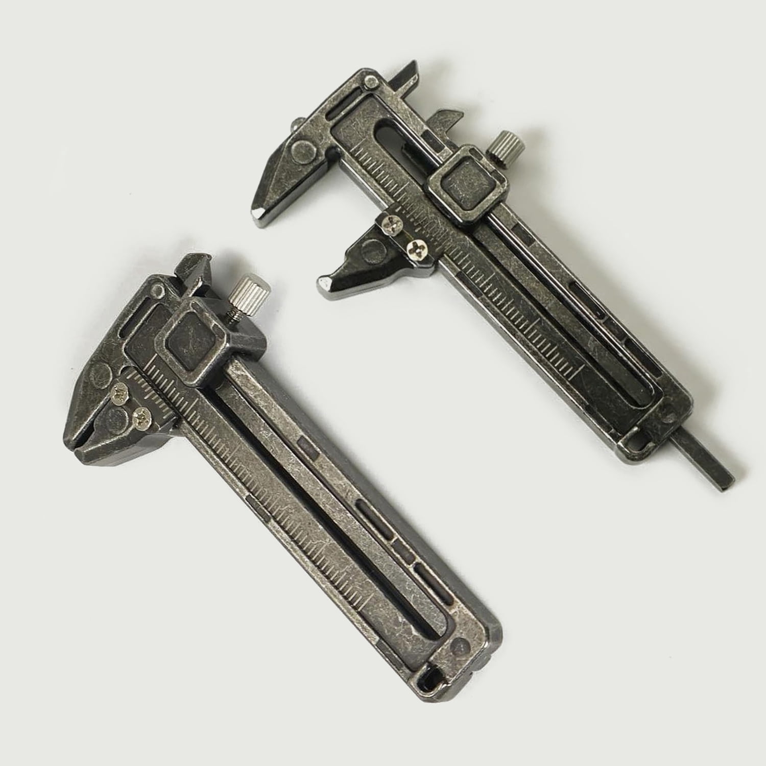 Mini Vernier Caliper 0-50mm, Brass Color Zinc Alloy Pocket Slide Caliper, Multifunctional Precision Measuring Tool for Various Measuring Tasks