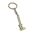thumbnail image 1 of Mini Vernier Caliper Keychain Simulation Model Key Ring Ruler Keychain Portable Measuring Tool Model Metal Keychain Gauging Keychain 4.25x0.9in, 1 of 6