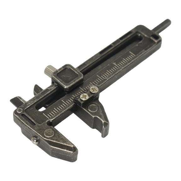 Mini Vernier Caliper Measuring Tool 0-50mm Sliding Scale Manual Non Digital Calipers Zinc-aluminum Alloy for Bead Wire Mechanical Parts Jewels Rings