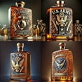 thumbnail image 1 of Mini Veteran Tribute Whiskey Bottle, 1 of 5