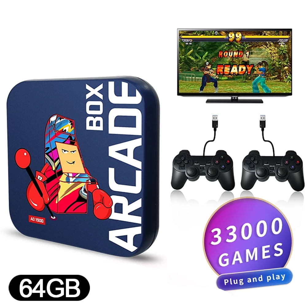 Mini Video Game, Super Game Console 33000+ Gmase with 64GB SD Card
