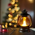 thumbnail image 1 of Mini Vintage LED Lantern – Hanging Tabletop Candle Light for Party, Wedding, Halloween, or Christmas Decor, Battery Operated Centerpiece, 1 of 5