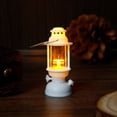 thumbnail image 1 of Mini Vintage LED Lantern Ornaments, Retro Small Oil Lamp Hanging Night Light for Halloween Christmas Table Decor, 1 of 6