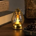 thumbnail image 1 of Mini Vintage LED Table Lamp, Battery Operated Plastic Night Light with Handle, for Holiday Shelf or Window Decor, 1 of 6