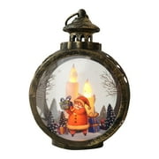 Mini Vintage Outdoor Candle Lantern With LED Light Christmas Candle LED Tea Light For Christmas Decoration Tabletop
