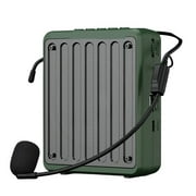 Mini Voice Amplifier for Teachers,Portable Bluetooth Voice Amplifier with Headset Microphone,Green ,True Acoustic Power Amplifier