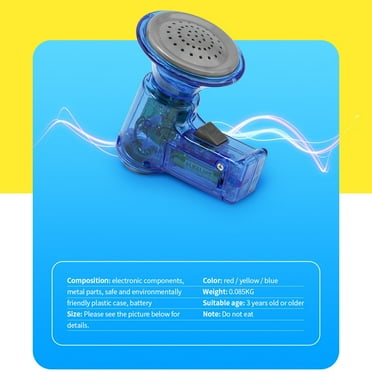Mini Voice Changer Speaker – Blue Handheld Megaphone with 3 Funny Sound Effects, Halloween Costume Prop & Kids Party Toy