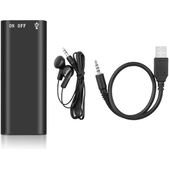 Mini Voice Recorder Smart Sound Capture, Compact & Easy to Use, Long Battery Life, Voice Activated Recorder with Ai-Intelligent Triple Noise Reduction (8, GB)