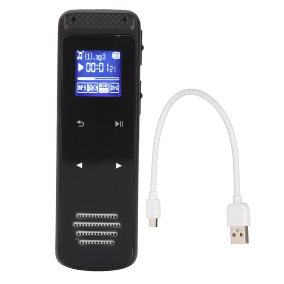 Mini Voice Recorder Voice to Text AI Smart HD Noise Reduction Zinc Alloy Voice Recorder for Lecture Meeting Interview Neutral English 16GB