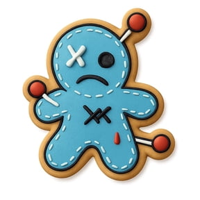Mini Voodoo Doll Cookie Cutter & Stamp - 4x3.5