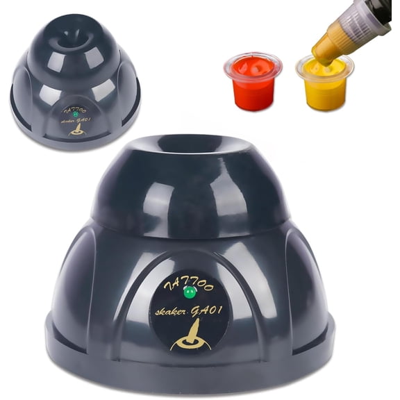 Mini Vortex Ink Mixer, 4000RPM Pigment Mixer Lab Beauty Paint Shaker with Touch Function, Mix Tattoo Ink Nail Polish Eyelash Glue Ultra-Quiet Motor (Black)