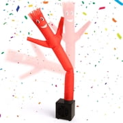 MyMealivos Mini Wacky Waving Inflatable Tube Guy with Blower - Funny Desktop Decoration Mini Inflatable Tube Man Gift for Office Home Party-Happy Red