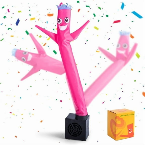 MyMealivos Mini Wacky Waving Inflatable Tube Guy with Blower - Funny Desktop Decoration Mini Inflatable Tube Man Gift for Office Home Party Store-Rose