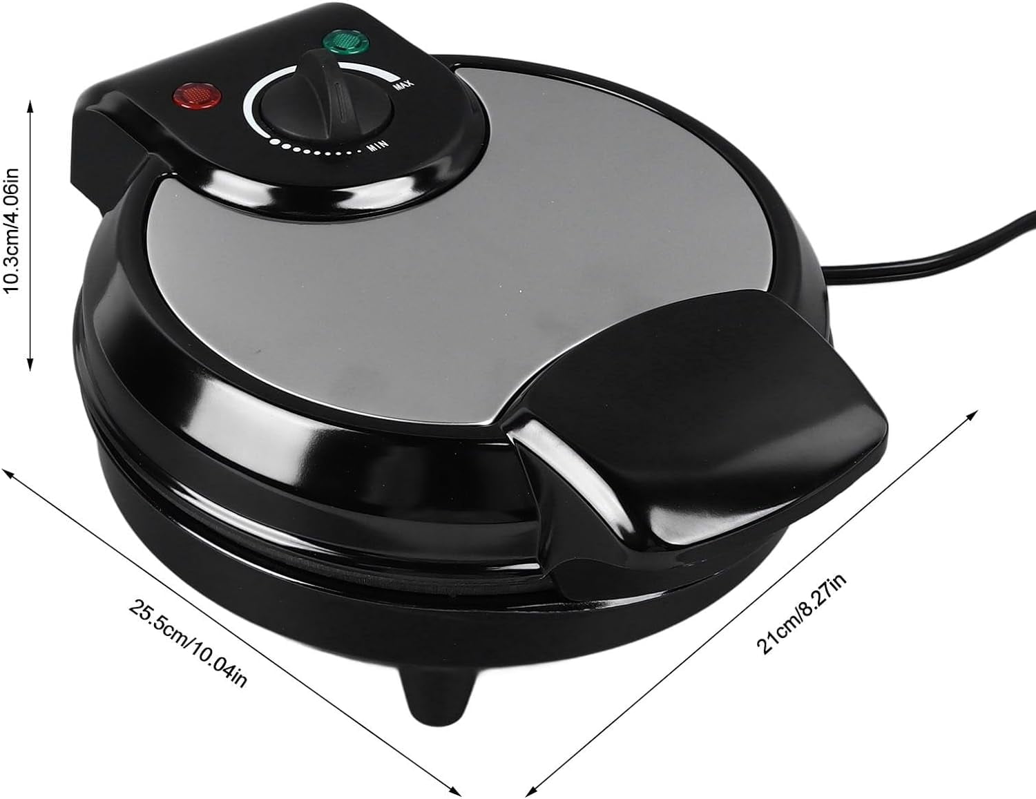 1200W Nonstick Waffle Cone Maker with Temperature Control for  Ice  Cones and Baking Treats