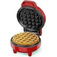 thumbnail image 1 of Mini Waffle Maker Non-Stick Coating, Compact Electric Waffle Iron with Ready Indicator & Safety Features, 1 of 5