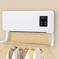 Mini Wall Mounted Air Curtain Fan 2 In 1 Desk Fan Bladeless Wall Mount