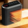 thumbnail image 1 of Mini Wall-Mounted Electric Heater, Energy-Efficient Space Heater with Timer, Overheat Protection, Adjustable Temperature, Compact Hot Heater for Bathroom, Bedroom, Office, Small Room Use, 1 of 8