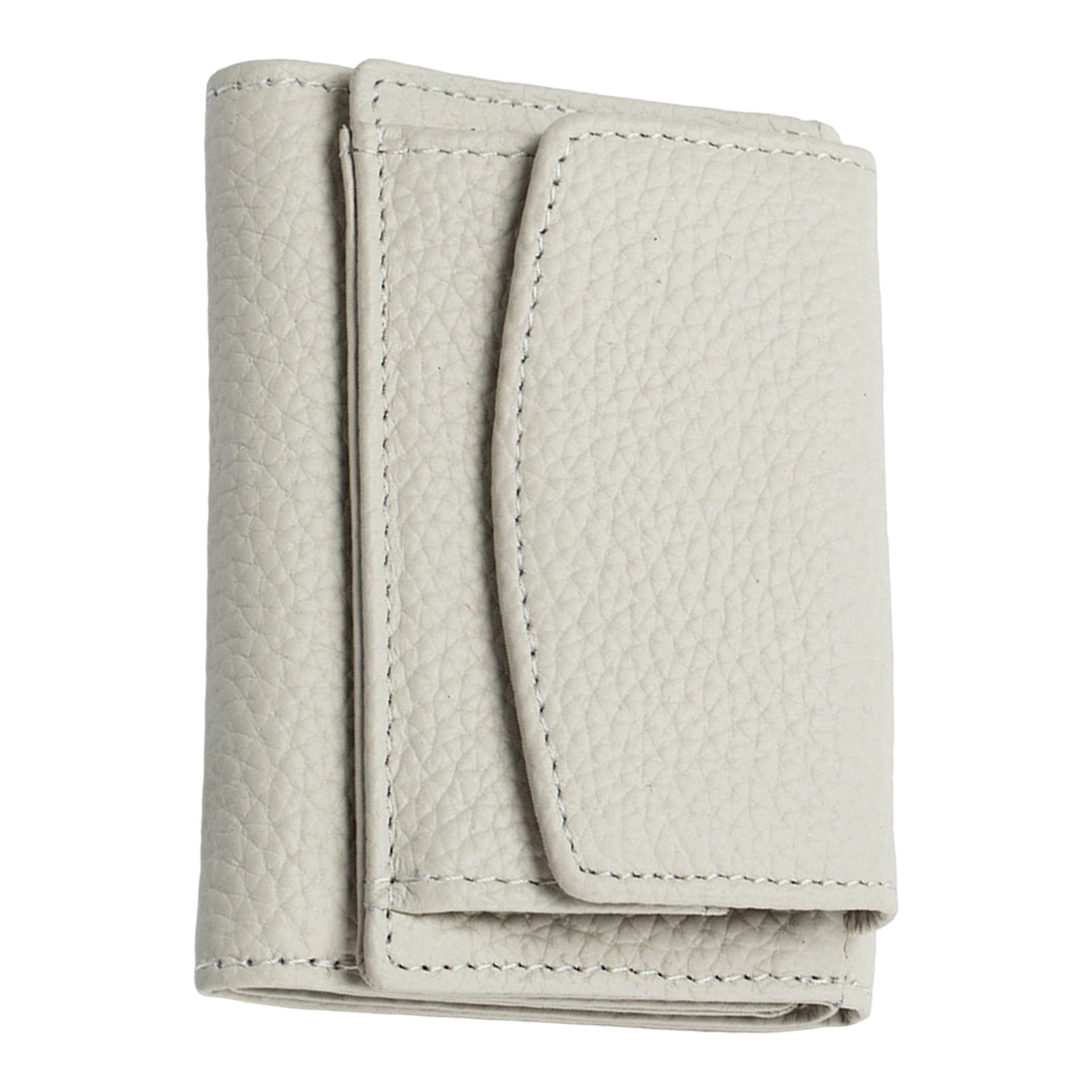 Mini Wallet Faux Leather Coin Purse RFID Blocking Card Holder Firm Stitching Folding Small Change Storage Pouch