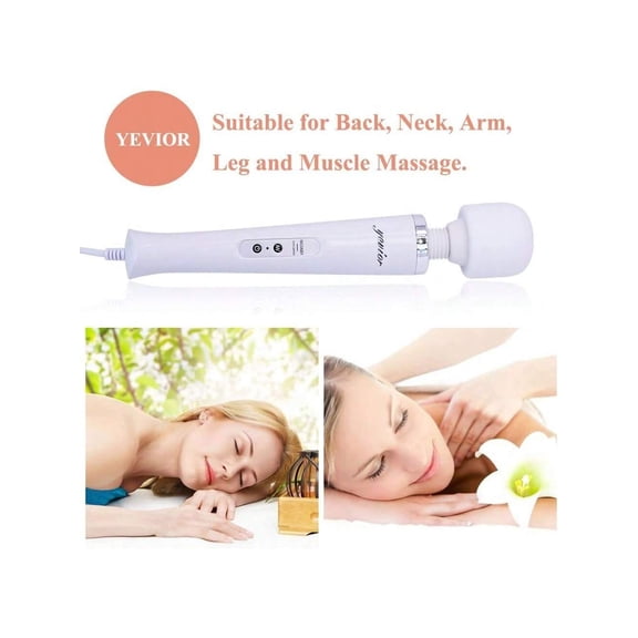 Mini Wand Massager,Small Handheld Massager with 10 Quiet Modes, Personal Handheld Massager for Neck Shoulder Back Body
