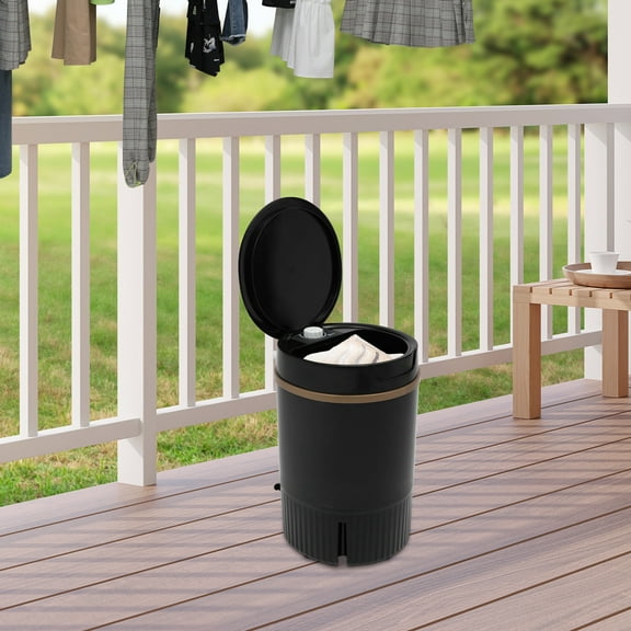 Mini Washing Machine 1.19gal Capacity,260W Aluminum Motor, Portable PP Washer for Dorm RV Travel