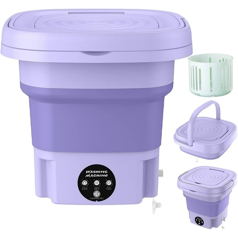 Portable Washing Machine with Effective Steri-lizing Function- Foldable  Mini Small Washer for Baby Clothes, Underwear or Small Items, Suitable for