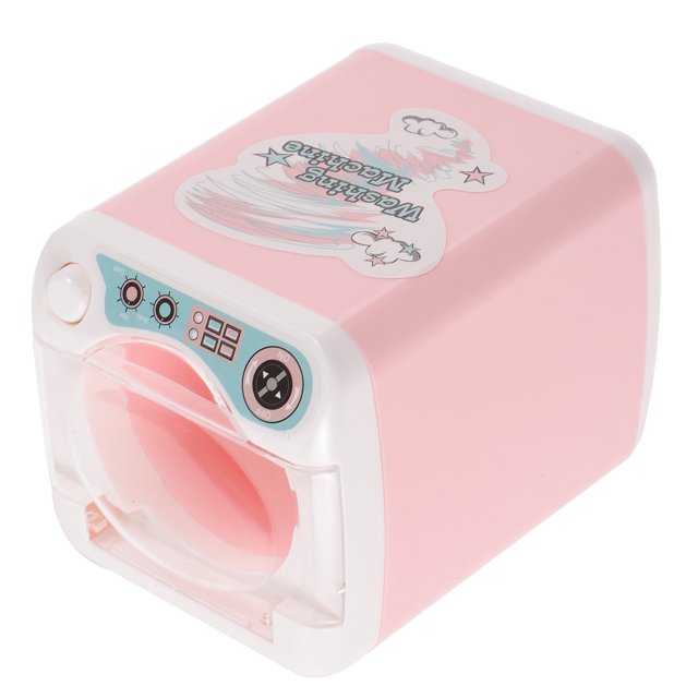Mini Washing Machine Toy Children Playing Washing Machine Puff Washing