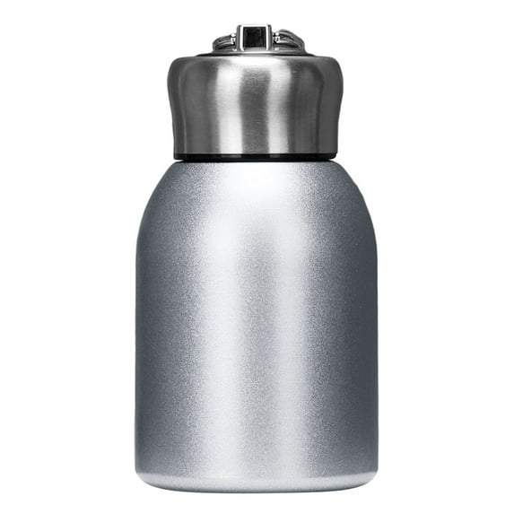 Mini Water Bottle Small Water Bottle 300Ml Stainless Steel Small Flask Vacuum Insulated Thermal Cup Leak Proof Portable Mini With Hook Green Glass&Bottle Home Decor