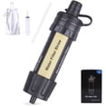 thumbnail image 1 of Mini Water Filter Personal Water Purification Straw Portable Outdoor Survival Water Filtration System 99.99% Removal Rate of Bacteria 0.01 Micron Emergency for Outdoor Hiking, Camping, Backpacking, 1 of 9