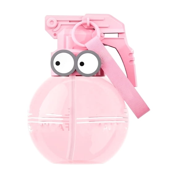 Mini Water Gun, Portable Transparent Water Blaster with Space Ball Design for Pool Beach Summer Outdoor Activities (Pink)