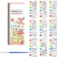 thumbnail image 1 of Mini Watercolor Pads | Fruit Doodle Drawing Book | Pocket Watercolor Set with Brush | 12 Detachable Paint Art Sheets | Portable Art Supply | Travel Painting Notebook | 190x80mm | 1 Pack, 1 of 2