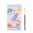 thumbnail image 1 of Mini Watercolour Paint Pad DIY Watercolor Painting Book Includes Paints And Brush For Developing Drawing Skills, 1 of 8