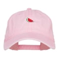 thumbnail image 1 of Mini Watermelon Embroidered Washed Cap - Pink OSFM, 1 of 5