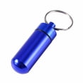 thumbnail image 1 of Mini Waterproof Aluminum Pill Container Cache Drug Box with Keychain for Camping Travel Portable Pill Capsule Outdoor Tool, 1 of 10