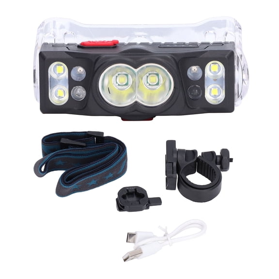 Mini, Waterproof Head Lamp with Intelligent Sensor, Flashlight, USB Charging, Power Display, and Magnet Rechargeable LED Headlamp