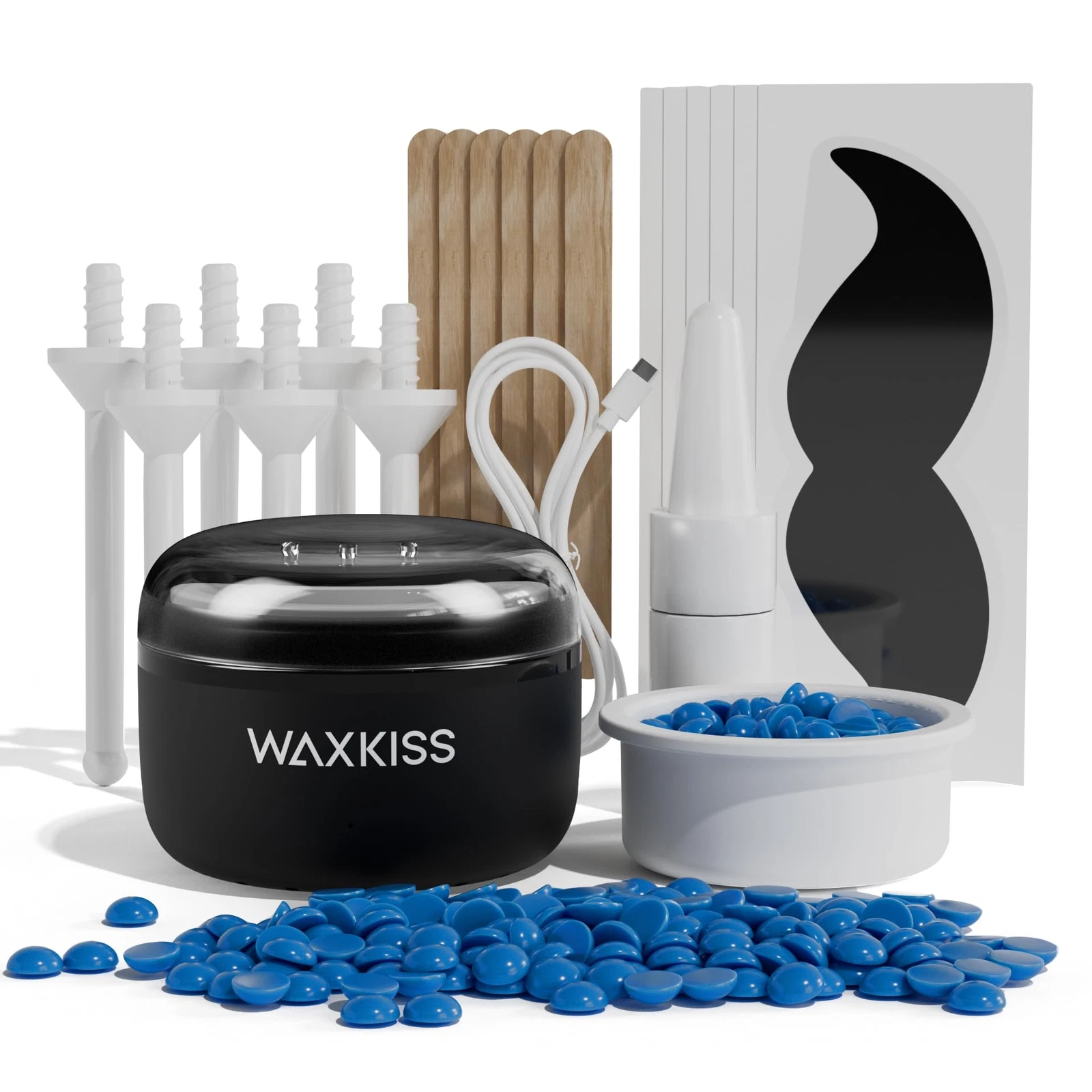 Mini Wax Heater - Eyebrow/Nose/Ear Hair Removal Kit: 50g Wax, 6