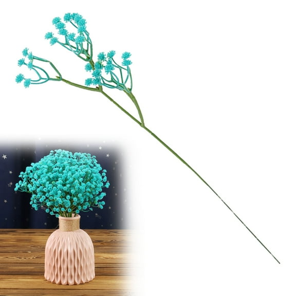 Mini Wedding Bouquet Verdsylv Artificial Flower Stems for Tiny Wedding Bouquets, Realistic Mini Faux Flowers for Diy Home Decor, Living Room Arrangements & Bridal Accessories, Diy Flower Stems, Blue