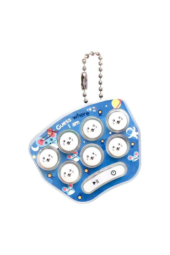 Mini Whack Mole Game Keychain Toy Led Electronic Memory Handheld Arcade Activity For Kids Adult Stress Relief