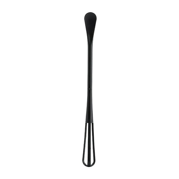 Mini Whisk for Eggs, Sauces and Coffee Prep, Stirring Spoon & Mixing Stick, Non-Scratch Kitchen Whisk for Baking, Small Batter Mixer, Plastic, 1 Pcs