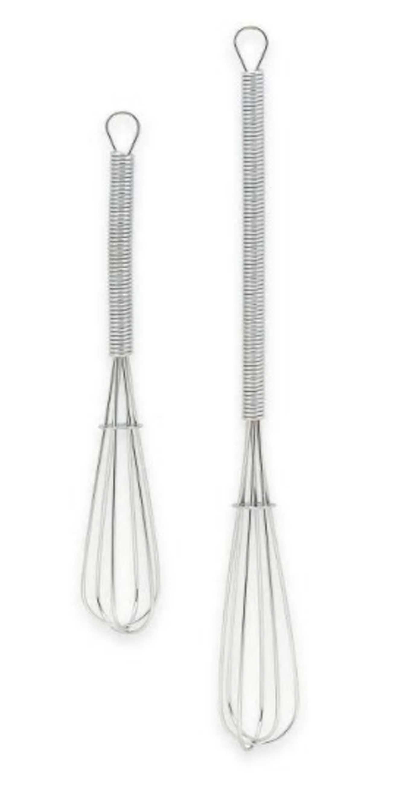 Mini Whisks Set of 2 Stainless Steel Whipping Beaters Kitchen Tools Al