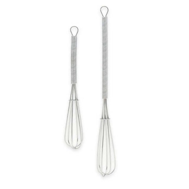 Mini Whisks Set of 2 Stainless Steel Whipping Beaters Kitchen Tools Al