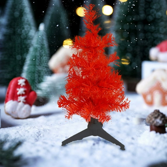 Mini White Christmas Tree Tabletop Premium Artificial 3Ft Small Christmas Tree for Home, Office, Indoor and Outdoor Decor,Holiday Decoration,Easy Assembly Metal Hinges & Foldable Base