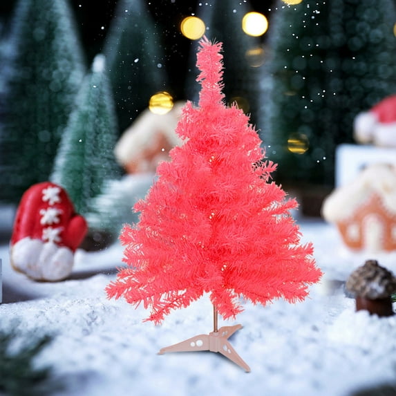 Mini White Christmas Tree Tabletop Premium Artificial 3Ft Small Christmas Tree for Home, Office, Indoor and Outdoor Decor,Holiday Decoration,Easy Assembly Metal Hinges & Foldable Base