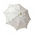 thumbnail image 1 of Mini White Lace Parasol Umbrella Vintage Wedding Bridal Lace Umbrella for Decoration Photo Tea Party, 1 of 7