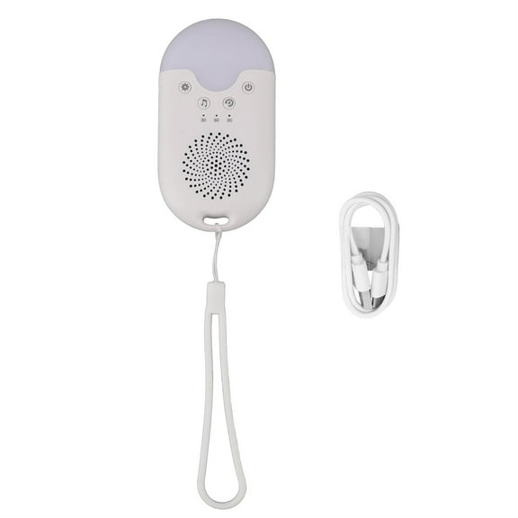 Mini White Noise Sound Machine, 8 Ambient Sounds, Stepless Volume Control, Timer, Perfect For Sleep Relaxation