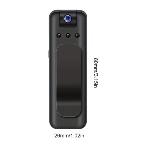 Mini WiFi Body Camera 1080P HD Wireless Security Wearable Camera with Night Vision Motion Detection APP Remote View Loop Recording Cloud SD Storage Clip On for Home Nanny Pet Car