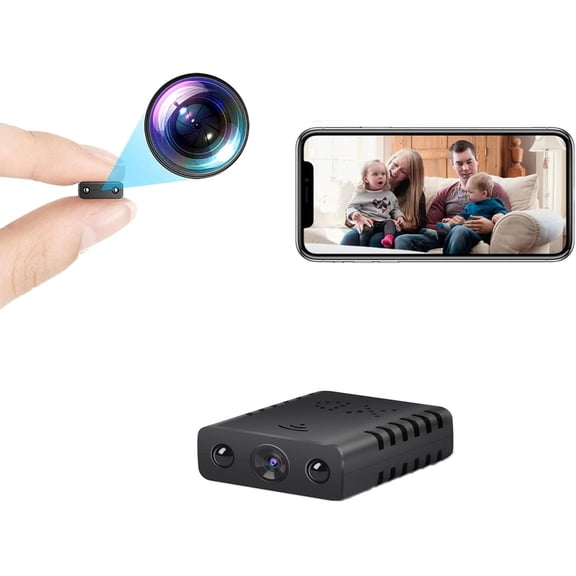 Mini WiFi Camera for Home, 1080P HD Indoor Security, Motion Detection Night Vision, iOS/Android App