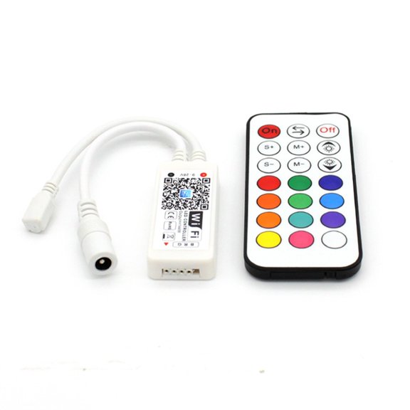 Mini WiFi LED RGB Controller 9-28V 21Key RF Remote 4A/CH Smart Home Light