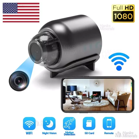 Mini Wifi IP Camera Home Security Night Vision HD 1080P Motion Detection